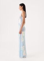 Erinah Sequin Maxi Dress - Blue - Image 4