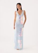 Erinah Sequin Maxi Dress - Blue - Image 6