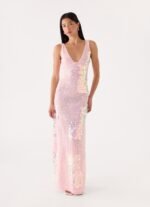 Erinah Sequin Maxi Dress - Pink - Image 2