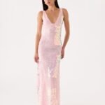Erinah Sequin Maxi Dress - Pink