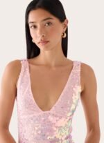 Erinah Sequin Maxi Dress - Pink - Image 5