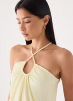 Etta Halter Mini Dress - Yellow - Image 6