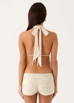 Ettalie Mini Shorts - Ivory - Image 9