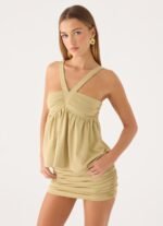 Evara Top - Olive Green - Image 2