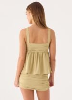 Evara Top - Olive Green - Image 3