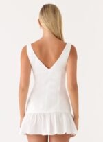 Gretel Mini Dress - White - Image 3