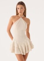 Heart Leigh Mini Dress - Beige - Image 2
