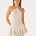 Heart Leigh Mini Dress - Beige