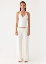Henry Low Rise Pant - Ivory - Image 7