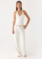Henry Low Rise Pant - Ivory - Image 5