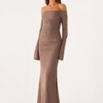 Hollywood Action Maxi Dress - Taupe