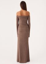Hollywood Action Maxi Dress - Taupe - Image 4
