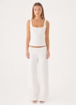 Hot As Ice Low Rise Pants - White - Image 3