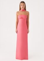 Hush Maxi Dress - Coral Red