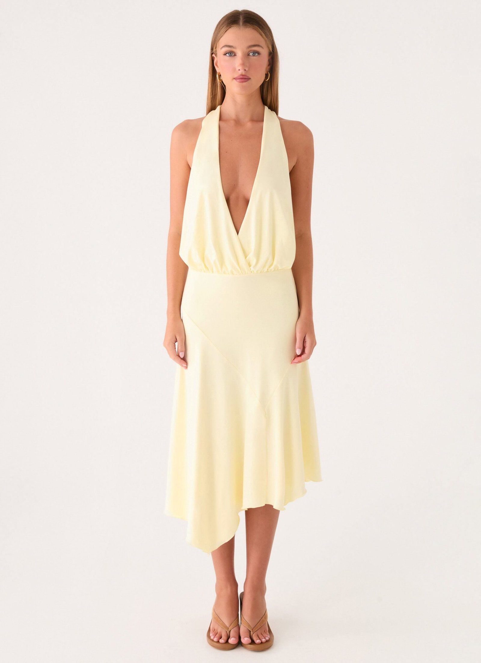 IgniteItMidiDressYellow1.jpg Ignite It Midi Dress - Lemon - Image 1