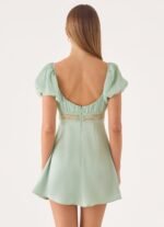 Illit Mini Dress - Sage - Image 6