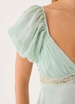 Illit Mini Dress - Sage - Image 6