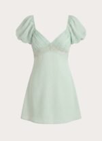 Illit Mini Dress - Sage - Image 10