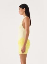Indira Halter Mini Dress - Yellow - Image 3