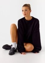 Jack Oversized Knit Sweater - Black - Image 6