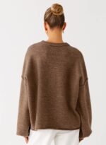 Jack Oversized Knit Sweater - Tan Marle - Image 5