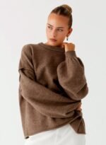 Jack Oversized Knit Sweater - Tan Marle - Image 7