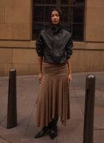 James PU Bomber Jacket - Black - Image 2