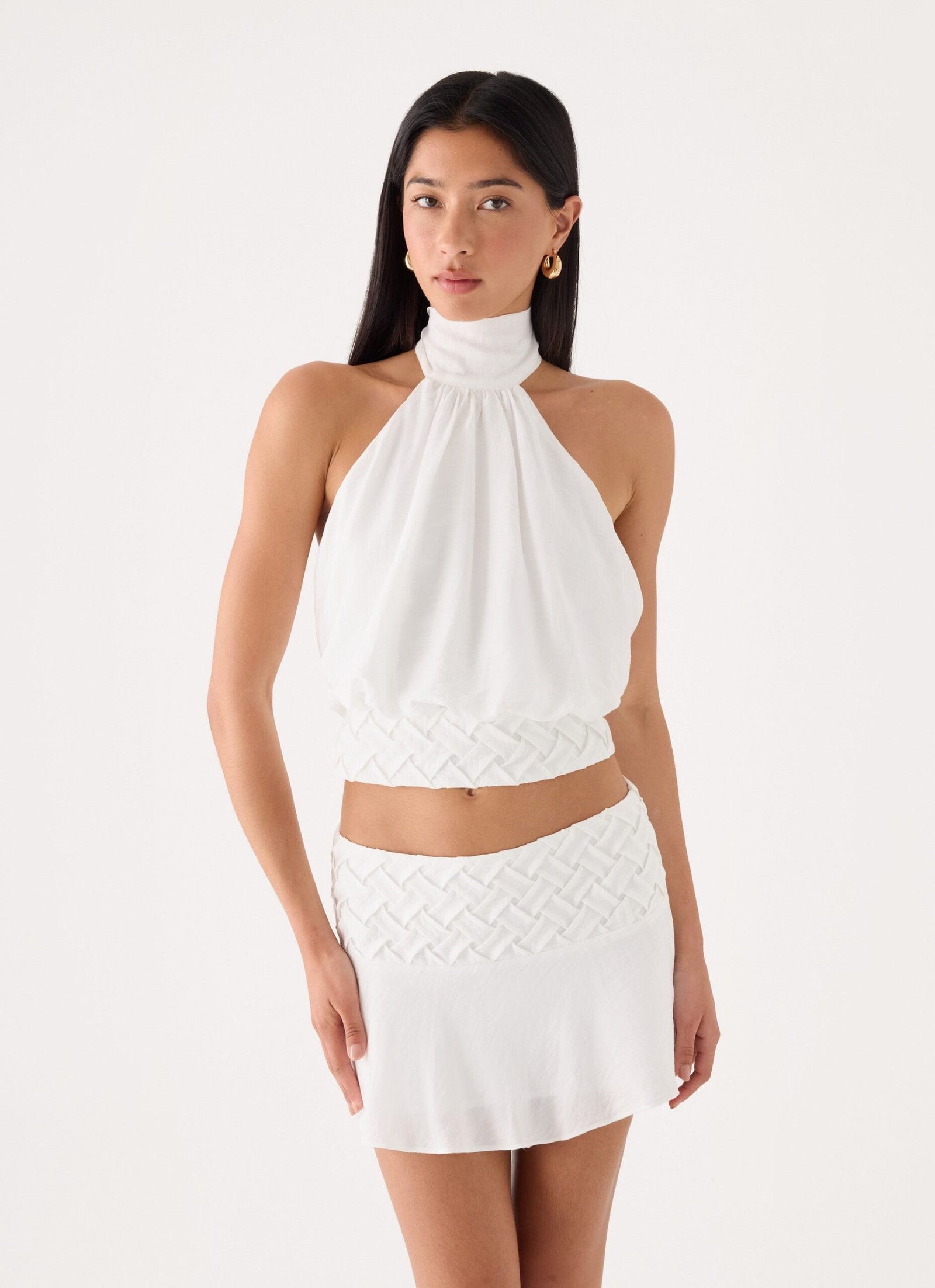 JennaCrinkleTopWhite4-1.jpg Jenna Crinkle Top - White - Image 1