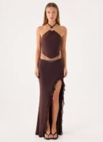 Joosal Beaded Top - Brown - Image 6