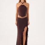 Joosal Maxi Skirt - Brown