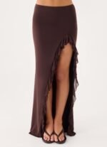 Joosal Maxi Skirt - Brown - Image 3
