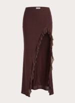 Joosal Maxi Skirt - Brown - Image 9