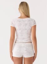 Kathia Mini Shorts - White - Image 5