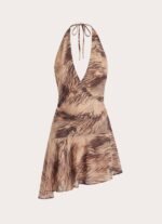 Lanthe Halter Mini Dress - Golden Tiger - Image 8