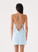 Leeana Mini Dress - Blue - Image 3