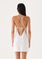 Leeana Mini Dress - White - Image 3
