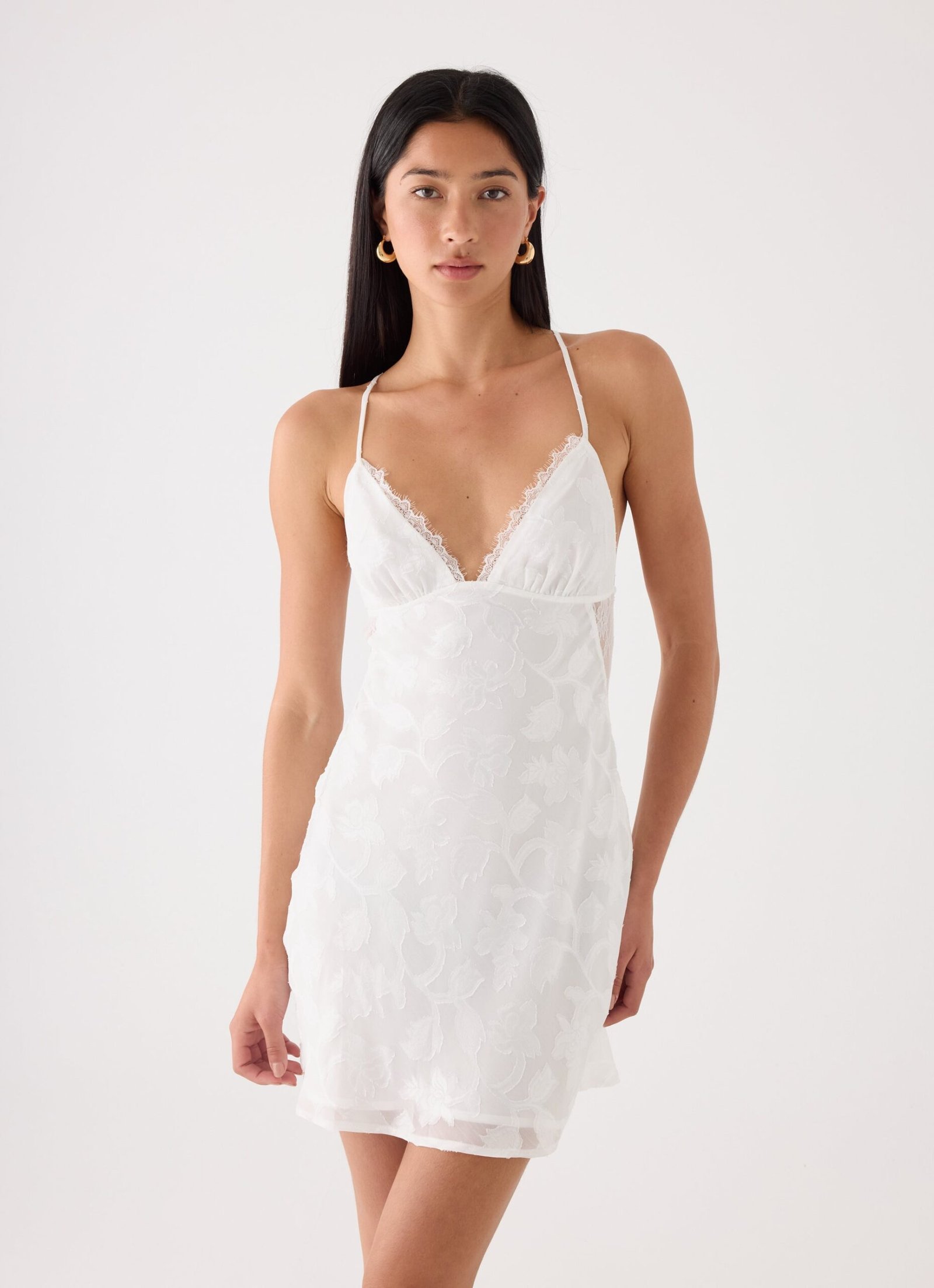 LeeanaMiniDressWhite4.jpg Leeana Mini Dress - White - Image 1