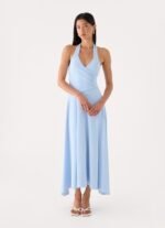 Lenno Midi Dress - Sky Blue - Image 6