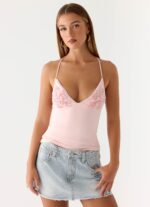Leon Distressed Denim Mini Skirt - Light Blue Wash - Image 7