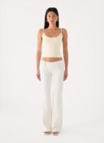 Lina Low Rise Jeans - White - Image 5