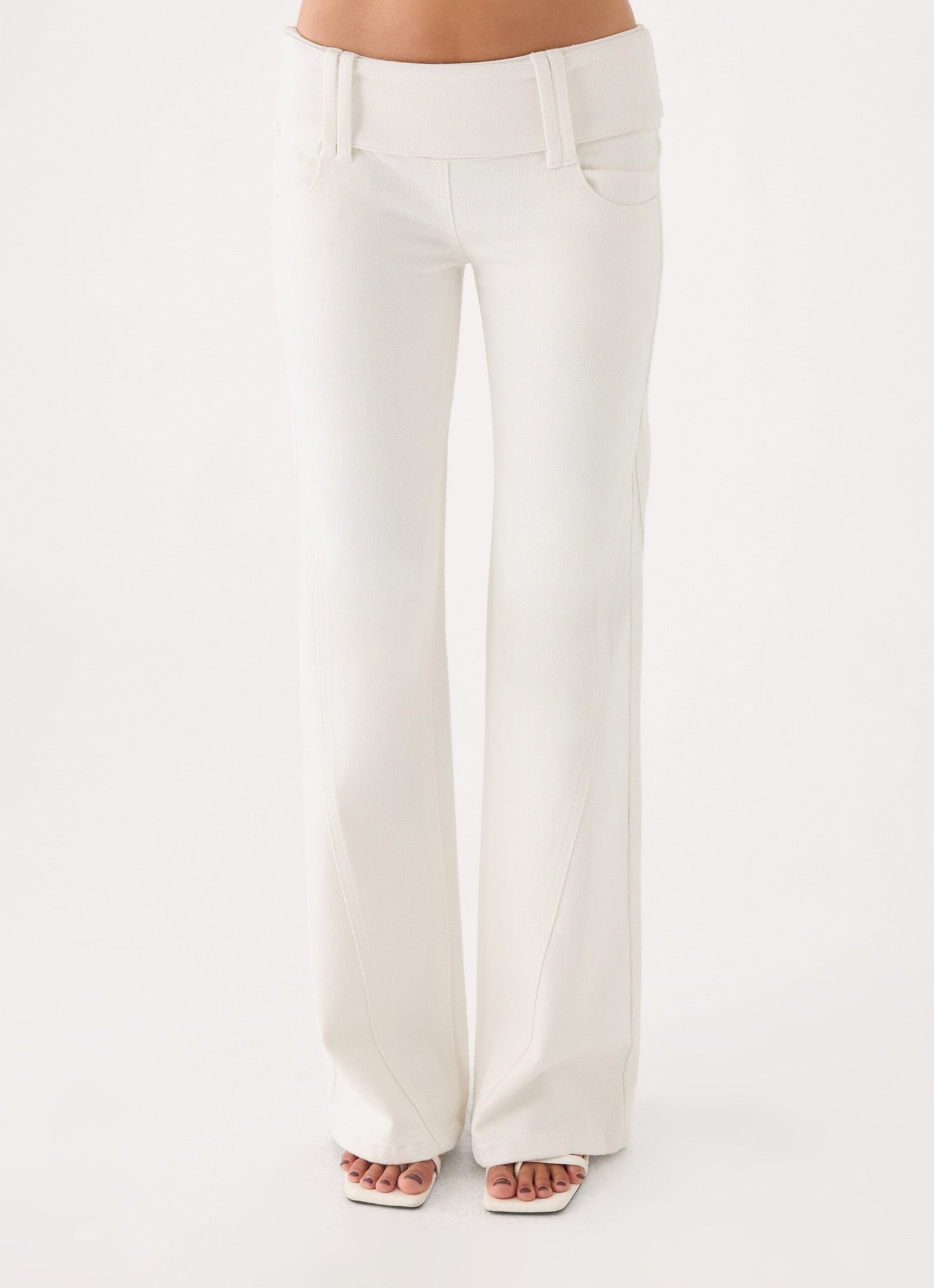 LinaLowRiseJeanWhite3.jpg Lina Low Rise Jeans - White - Image 1