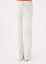 Lina Low Rise Jeans - White - Image 4
