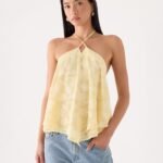Lizare Halter Top - Yellow