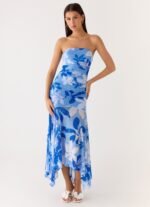Lo Siento Midi Dress - Indigo Garden - Image 5