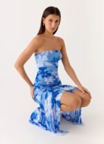 Lo Siento Midi Dress - Indigo Garden - Image 6