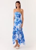 Lo Siento Midi Dress - Indigo Garden - Image 7