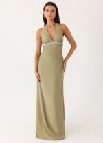 Lorela Maxi Dress - Pale Olive - Image 6