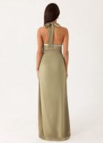 Lorela Maxi Dress - Pale Olive - Image 5