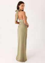 Lorela Maxi Dress - Pale Olive - Image 8