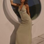 Lorela Maxi Dress - Pale Olive